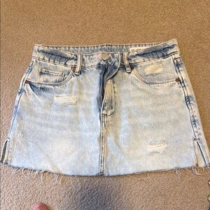 Blank NYC light denim mini skirt